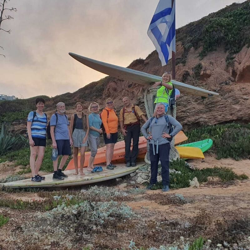 Идем Тропой Израиля - от пляжа Полег до Герцелии - 18 участок протяженность 16-kм.