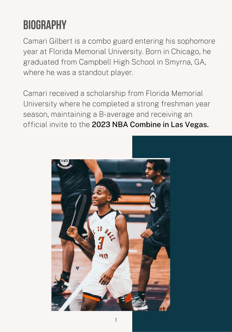Camari Gilbert - NBA Combine 2023