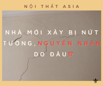 Nhà mới xây bị nứt tường - nguyên nhân từ đâu ⁉️