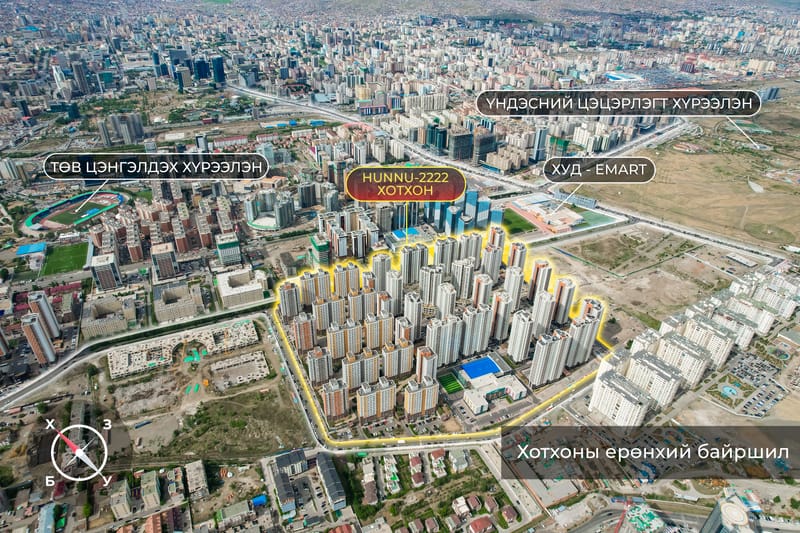 HUNNU2222 117.83мкв 4өрөө орон сууц худалдана