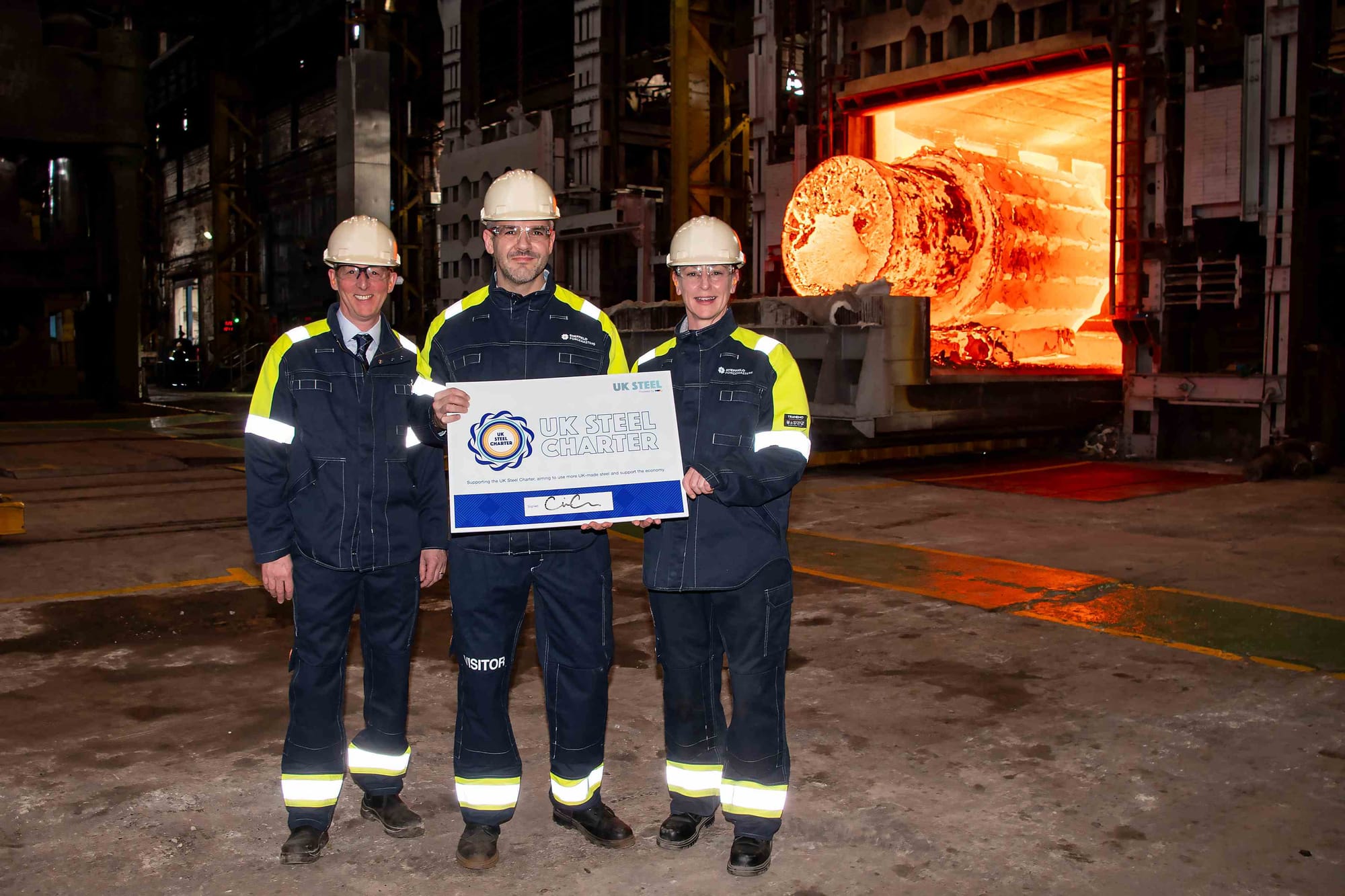 Triple boost as first northern Mayor, regional leaders and Combined Authority to sign UK Steel Charter at Sheffield Forgemasters