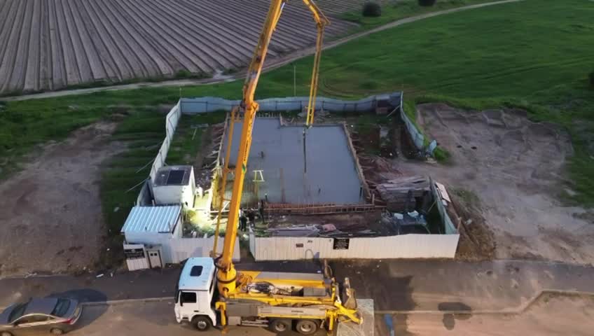 יציקת רצפה קומת קרקע