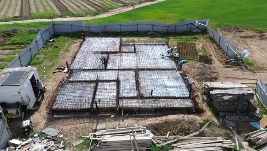 יציקת רצפה קומת קרקע