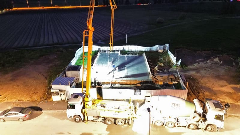 יציקת רצפה קומת קרקע