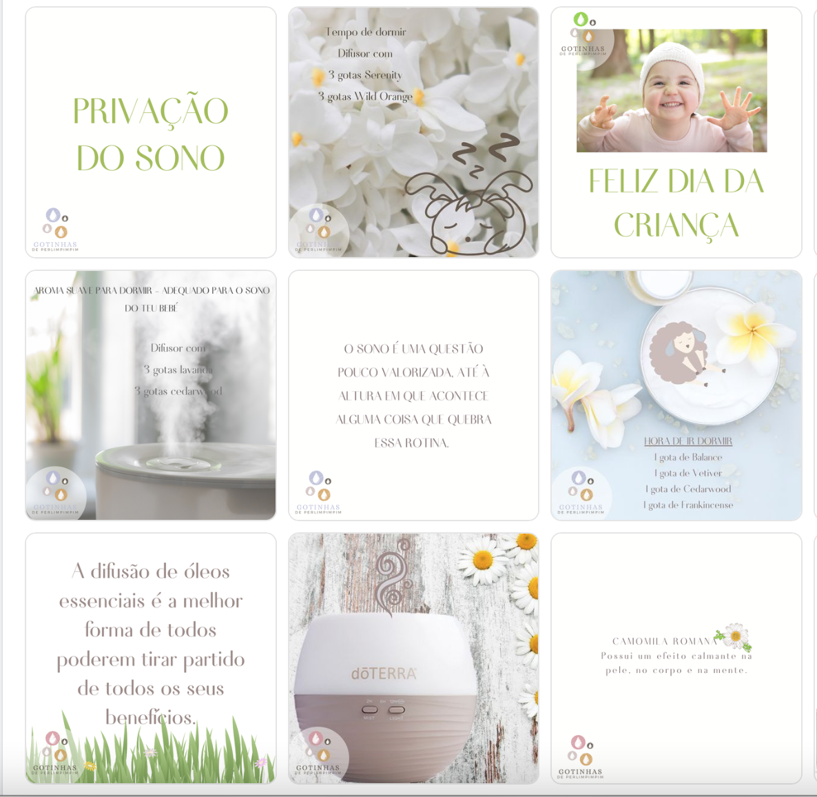 Página Facebook - Gotinhas de Perlimpimpim 