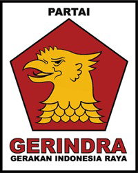 Sablon Bendera Partai Gerindra