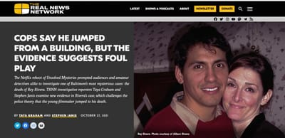 COPS SAY HE JUMPED FROM A BUILDING, BUT THE EVIDENCE SUGGESTS FOUL PLAY