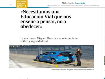 «Necesitamos una Educación Vial que nos enseñe a pensar, no a obedecer»