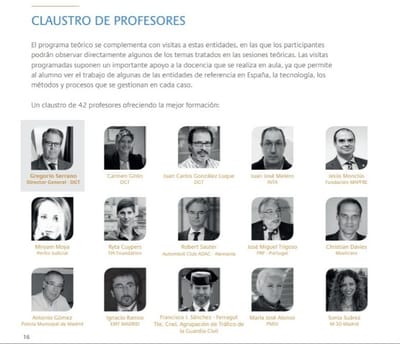 Título de Posgrado: Experto en Gestión y Dirección de la Seguridad Vial, UNITAR