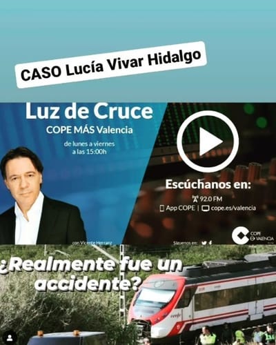 Lucía Vivar Hidalgo no fue golpeada por ese tren 🚆