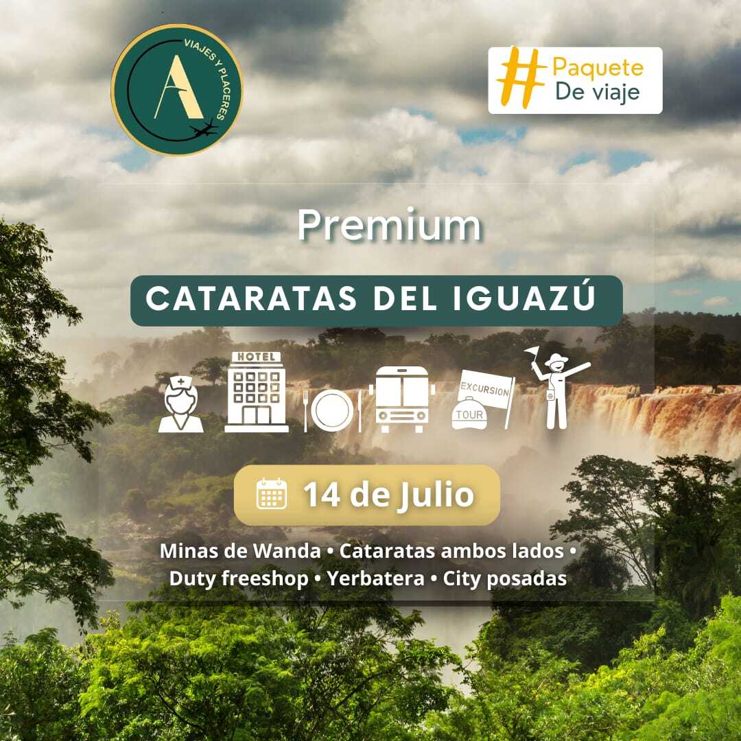 CATARATAS DEL IGUAZU PREMIUM- "CUPO COMPLETO"