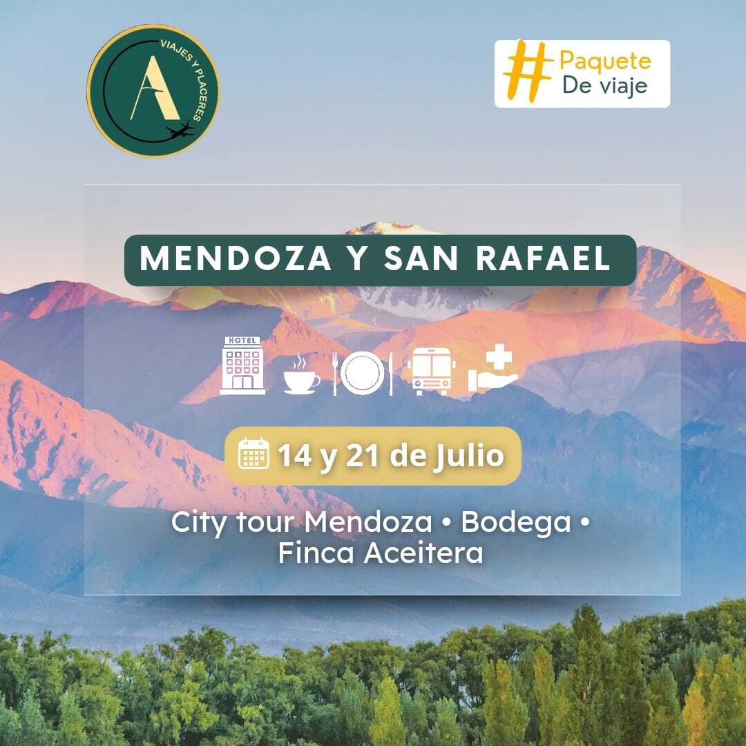 MENDOZA Y SAN RAFAEL "CUPO COMPLETO"