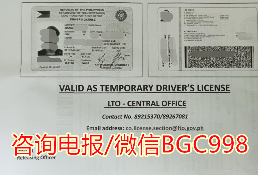 菲律宾驾照防伪