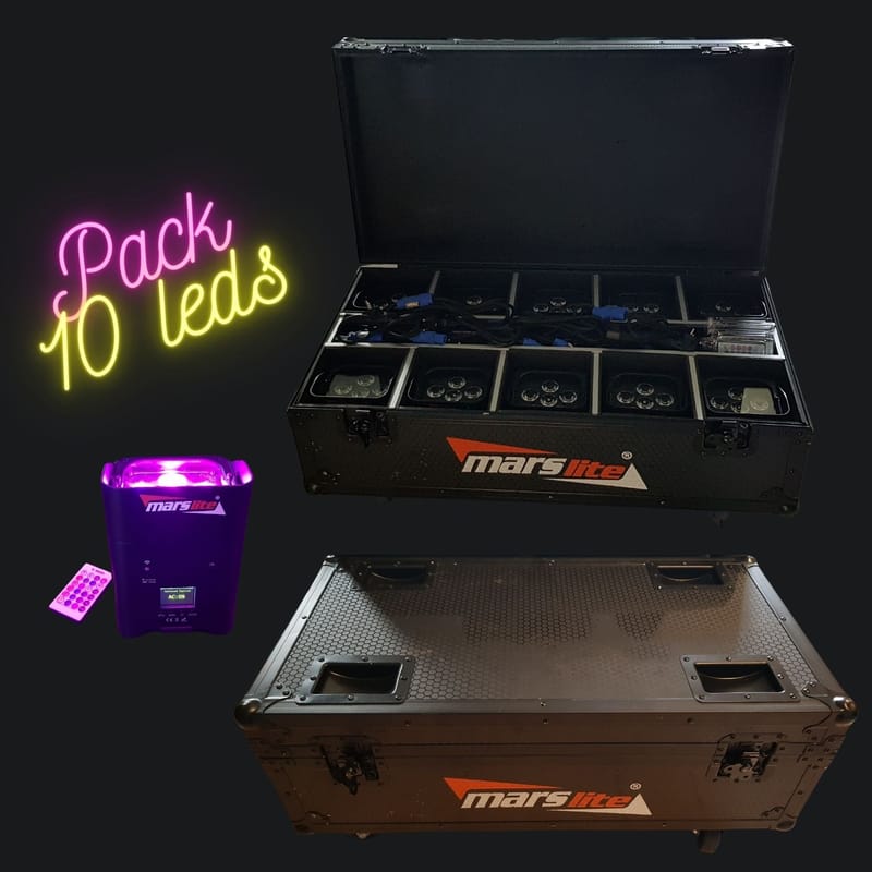 PACK 10 LEDS SUR / BATTERIES 149€