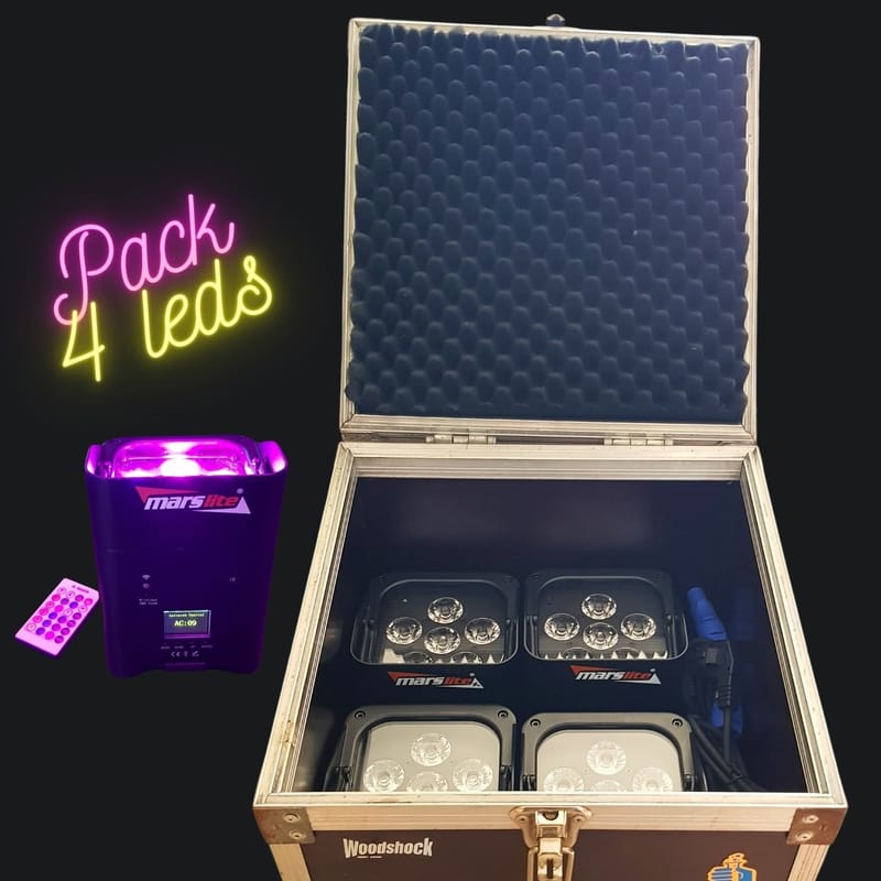 PACK 4 LEDS / BATTERIES 65€