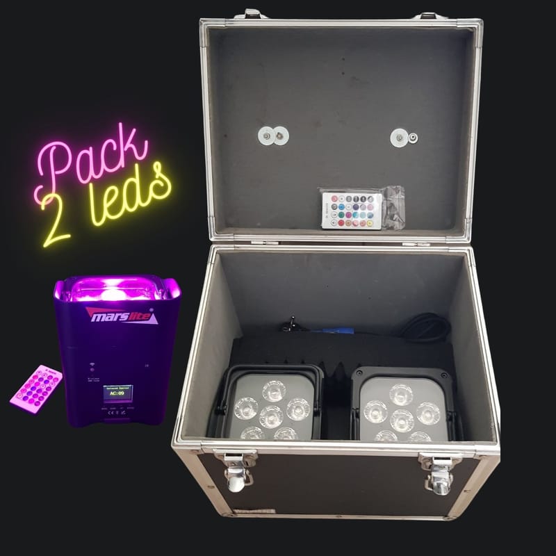 PACK 2 LEDS / BATTERIES 34€