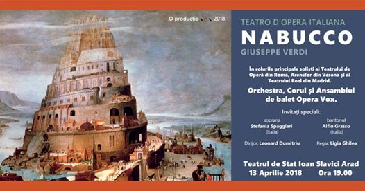 Opera Nabucco de Giuseppe Verdi pe scena arădeană