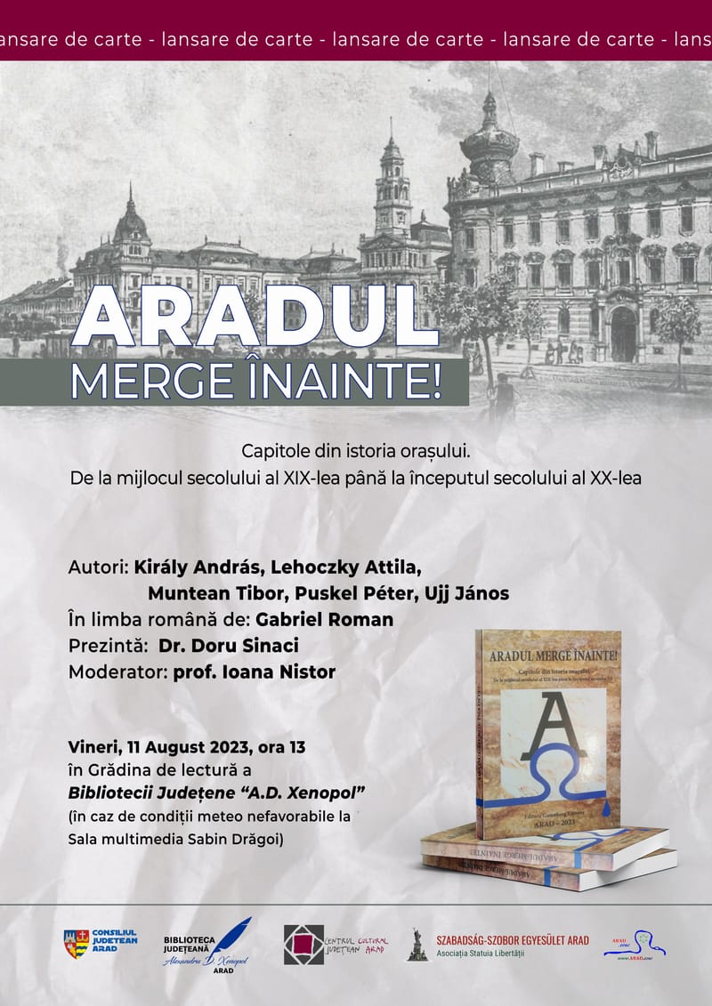 LANSARE DE CARTE LA BIBLIOTECA JUDEȚEANĂ - ARADUL MERGE ÎNAINTE!