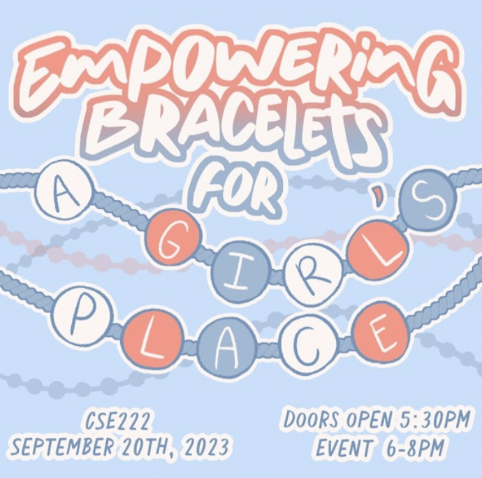 Making Empowering Bracelets for a Girl's Place!