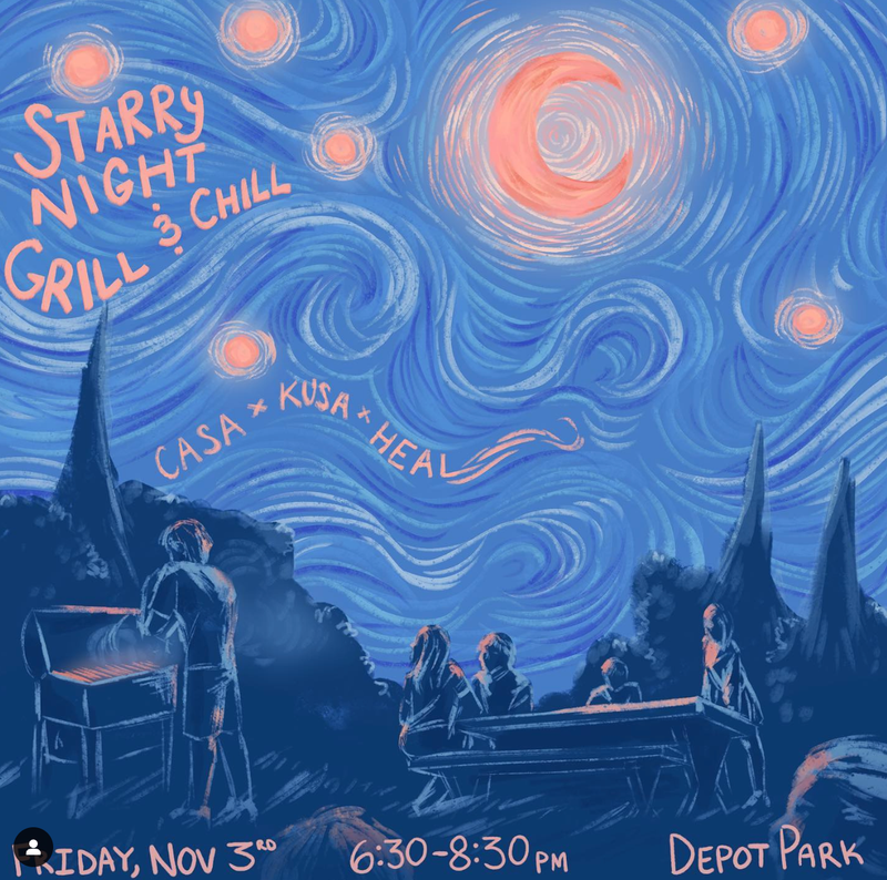 CASAxKUSAxHEAL: Starry Night Grill & Chill Collab