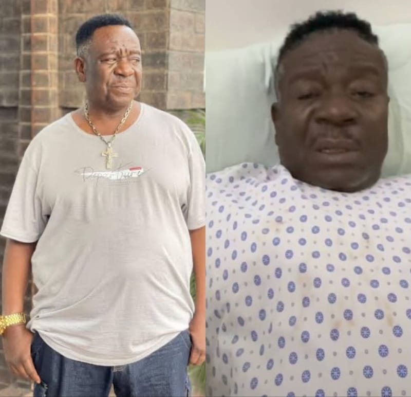 Nigerian comedian Mr. Ibu's leg has been amputated after hospitalization
