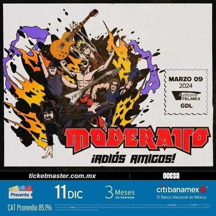 Moderatto hará sonar el detector de metal por última vez en Guadalajara