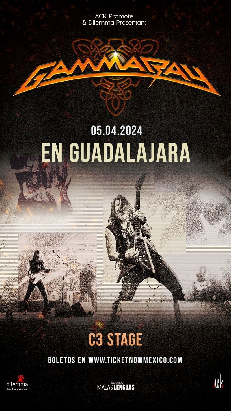 Regresa Gamma Ray a Guadalajara para dar un concierto en C3 Stage