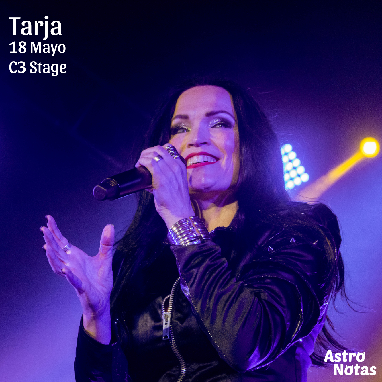 Después de cinco años de ausencia, Tarja regresó a Guadalajara para celebrar sus 15 años como solista en C3 Stage