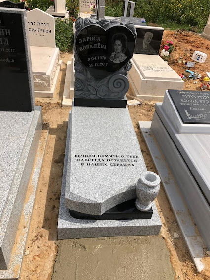 קטלוג מצבות גרניט שחור איכותיות בעיצובים מיוחדים | מק"ט 456
