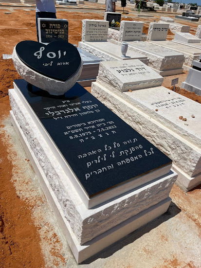 קטלוג מצבות גרניט שחור איכותיות בעיצובים מיוחדים | מק"ט 479