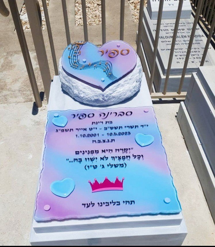 קטלוג תמונות מצבות לבבות - קטלוג מצבות לב מק"ט 801
