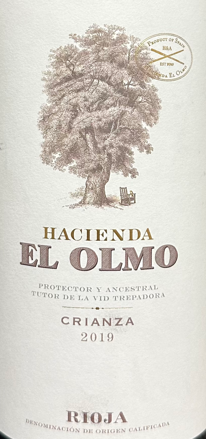 Hacienda el olmo 2019 rioja doc