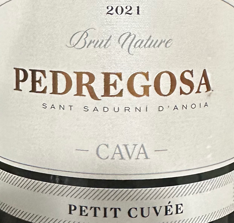 Pedregosa petit cuvée cava 2021