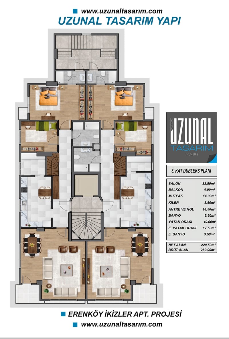 YAKUTLAR SOKAK DUBLEKS DAİRE