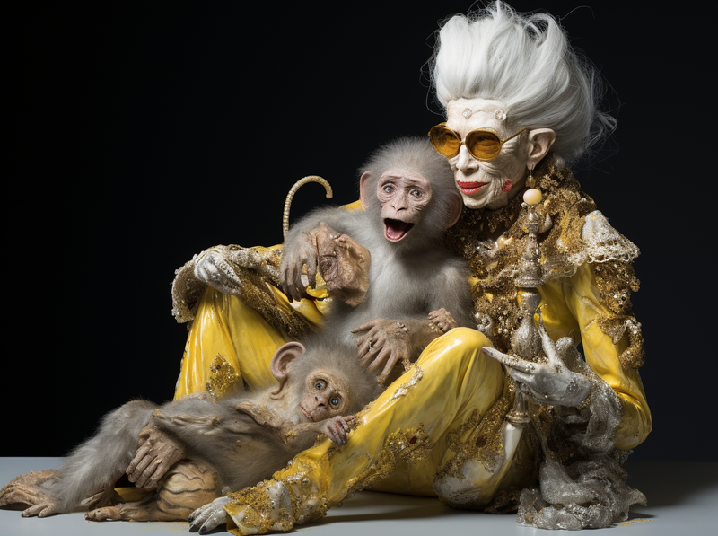 MICHAEL JACKSON an the Monkey