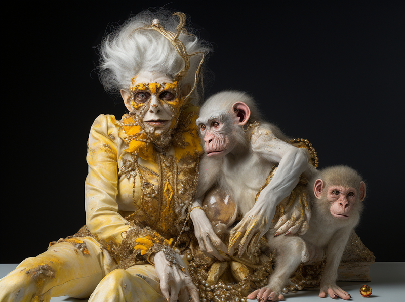 MICHAEL JACKSON an the Monkey