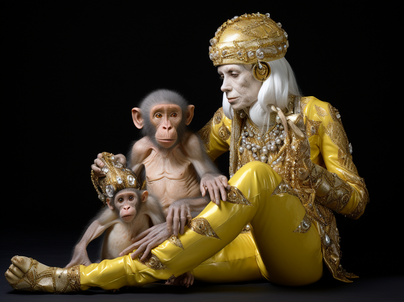 MICHAEL JACKSON an the Monkey