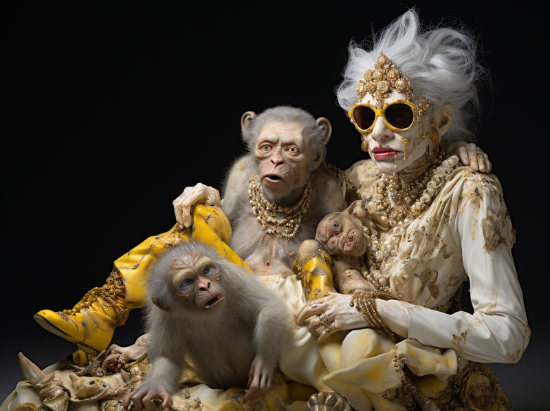 MICHAEL JACKSON an the Monkey