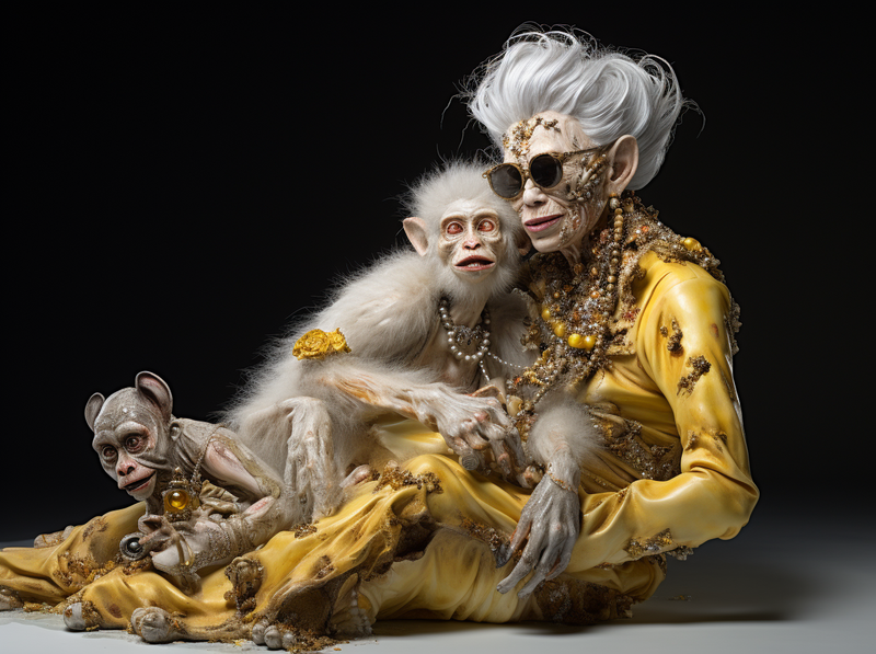 MICHAEL JACKSON an the Monkey