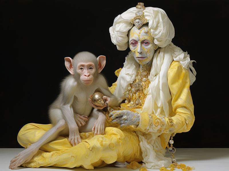 MICHAEL JACKSON an the Monkey