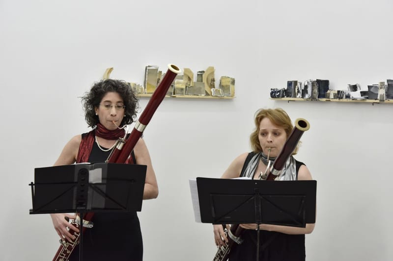 Musikalische Umrahmung eines Ausstellungsrundgangs