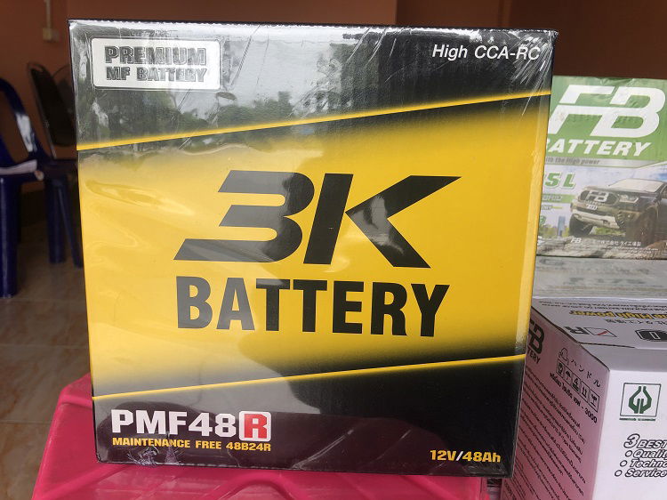 3K PMF48R (ขั้ว R) 48Ah ชนิดกึ่งแห้ง