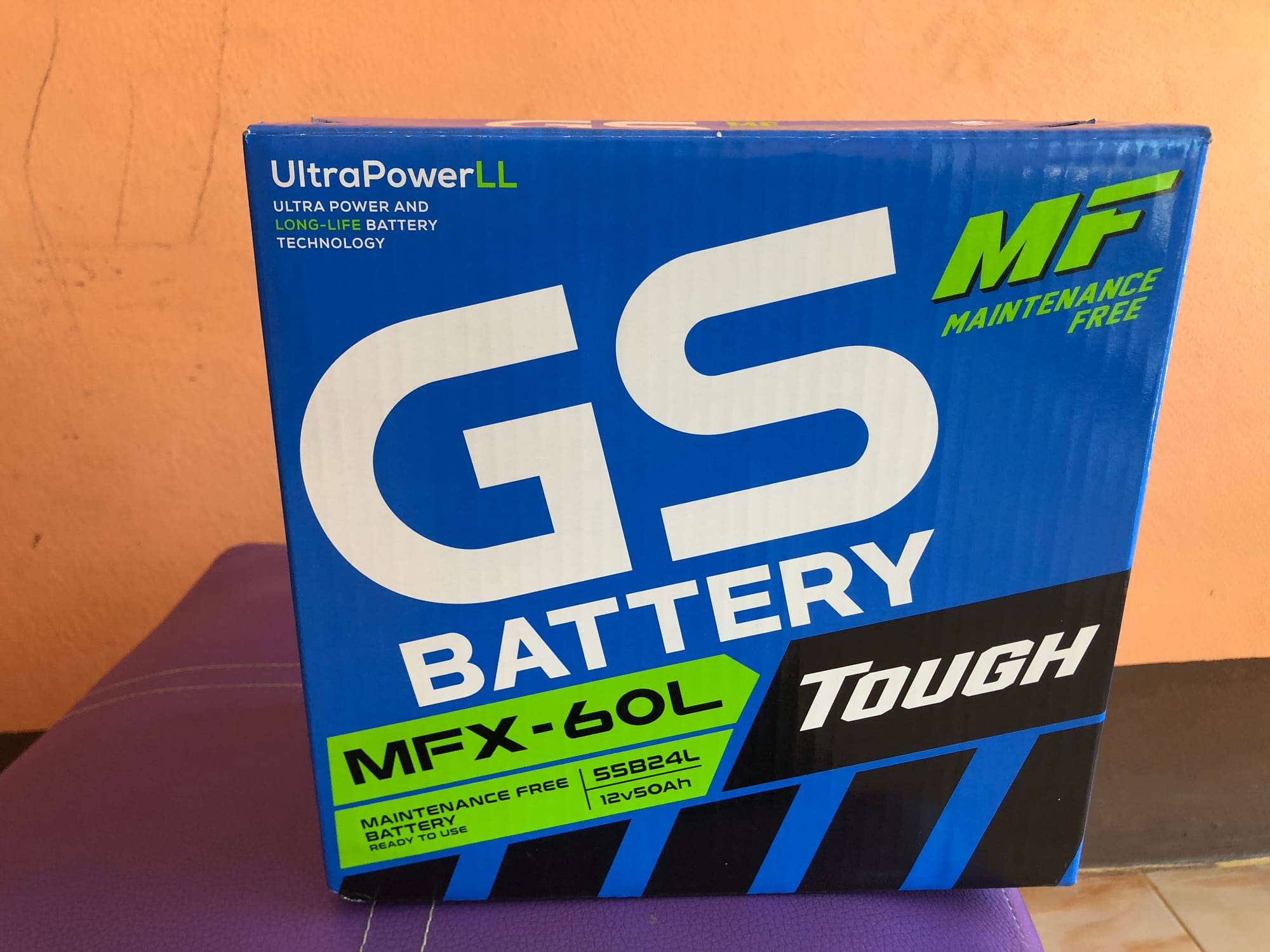 แบตเตอรี่รถยนต์  MFX60L (ขั้ว L) 12V. 50Ah