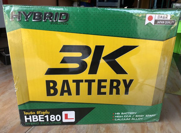 3K HBE180 HYBRID  แบตเตอรี่รถยนต์ 80แอมป์