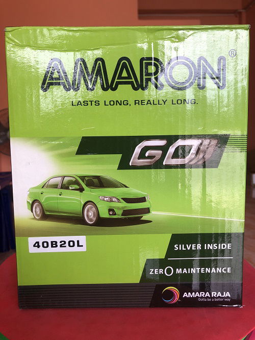 AMARON 40B20L GO  35แอมป์ เก๋ง อีโก้คาร์