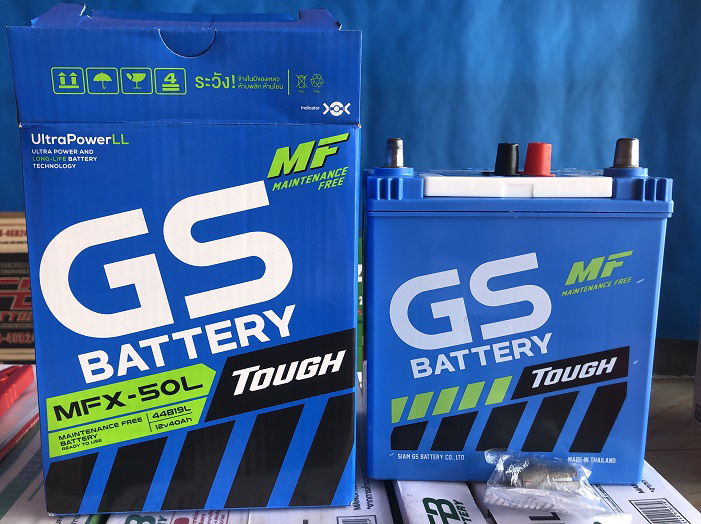 GS รุ่น MFX-50L 40 แอมป์ สำหรับรถเก๋ง