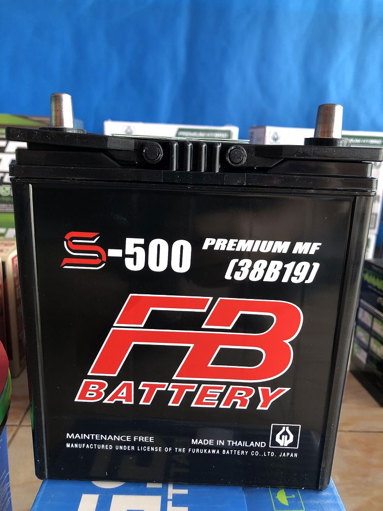 แบตเตอรี่รถยนต์ FB S500 ชนิด แบตกึ่งแห้ง 35แอมป์