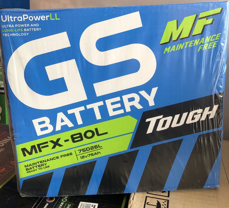 GS MFX-80L รถเก๋ง รถกระบะ ขนาด 75 แอมป์