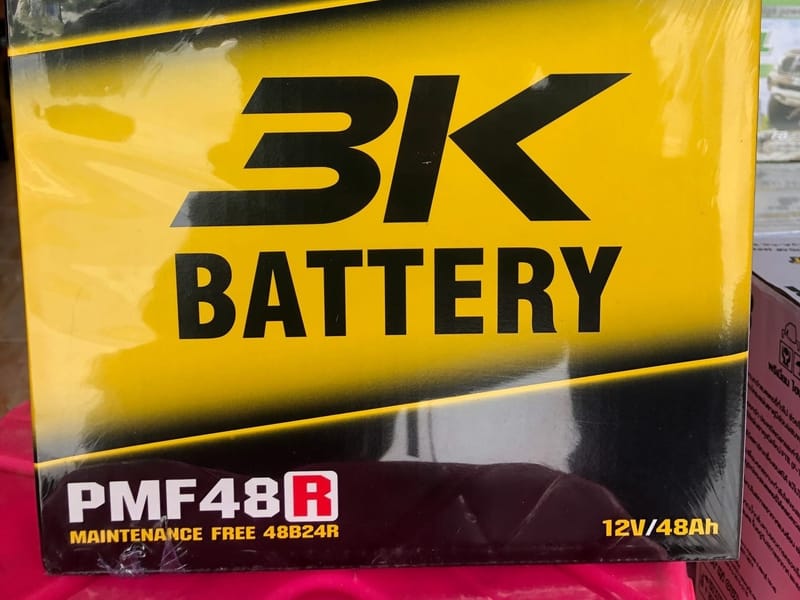 แบตเตอรี่รถเก๋ง 3K PMF-48R  48 แอมป์