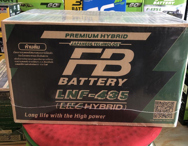 FB Battery แบตเตอรี่รถยนต์ ขั้วจม LN4 F-435 85 แอมป์